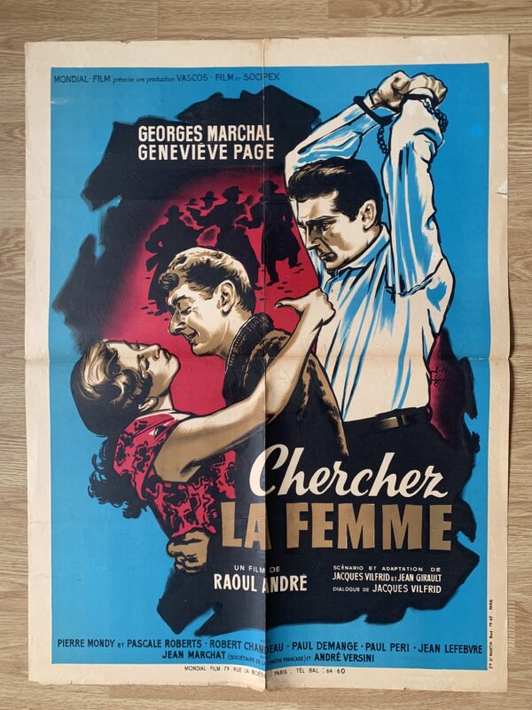 Affiche originale de cinéma Cherchez la femme