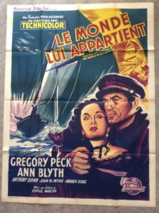 Affiche originale de cinéma Le monde lui appartient