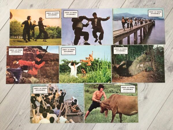 Jeu de photos d'exploitation originales de cinéma Chen le tigre invincible