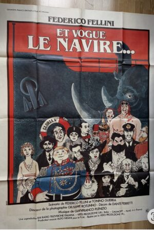 Affiche originale de cinéma Et vogue le navire 1.1