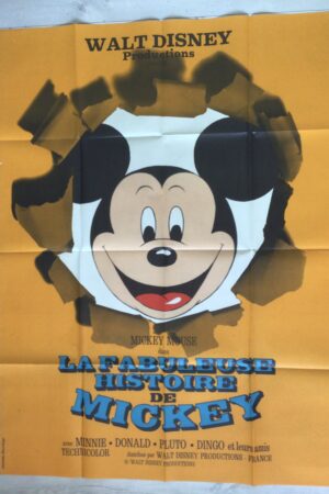 Affiche originale de cinéma La fabuleuse histoire de Mickey