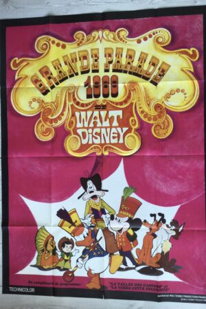 Affiche originale de cinéma La grande parade 1969 de Walt Disney