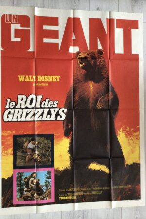 Affiche originale de cinéma Le roi des grizzlis