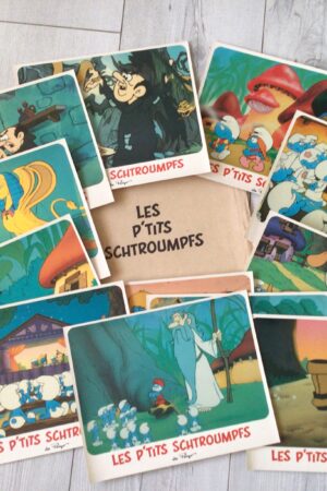 Jeu de photos d'exploitation originales de cinéma Les p'tits schtroumpfs