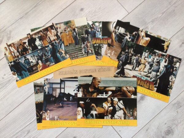 Jeu de photos d'exploitation originales de cinéma Shaolin contre ninja