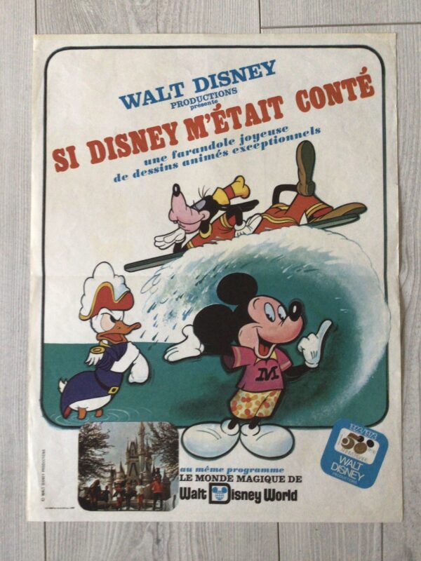 Affiche originale de cinéma Si Disney m'étais conté