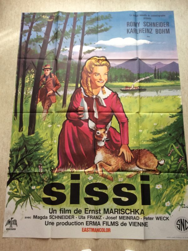 Affiche originale de cinéma Sissi format 120x160