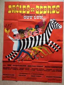 Affiche originale de cinéma Drôles de zèbres