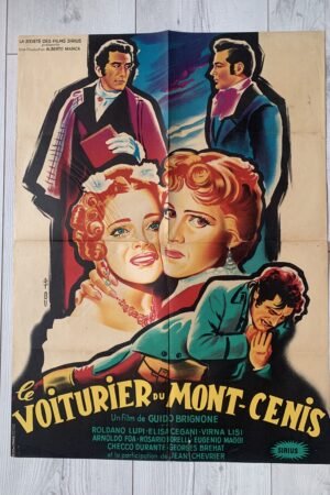 Affiche originale de cinéma Le voiturier du Mont Cenis