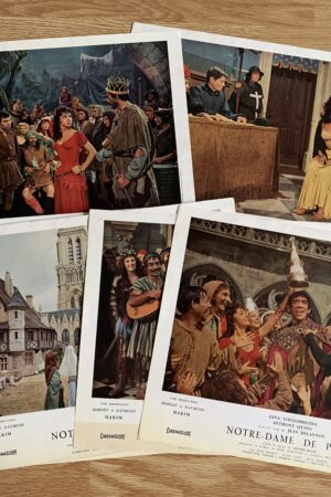 Jeu de photos d'exploitation originales de cinéma Notre Dame de Paris