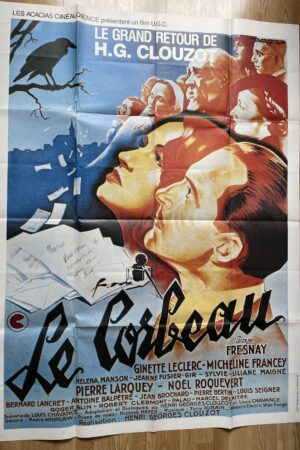 Affiche originale de cinéma Le corbeau