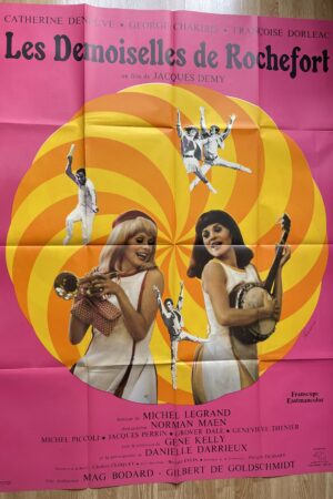 Affiche originale de cinéma Les Demoiselles de Rochefort