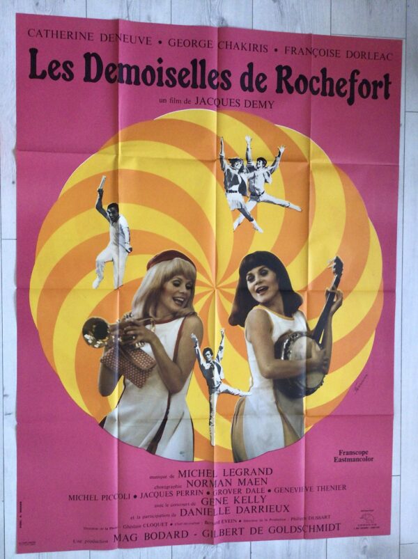 Affiche originale de cinéma Les demoiselles de Rochefort