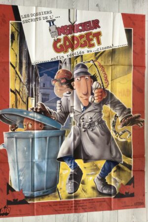 Affiche originale de cinéma les dossiers secrets de l'Inspecteur Gadget