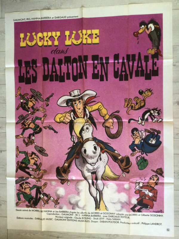 Affiche originale de cinéma Les Dalton en cavale