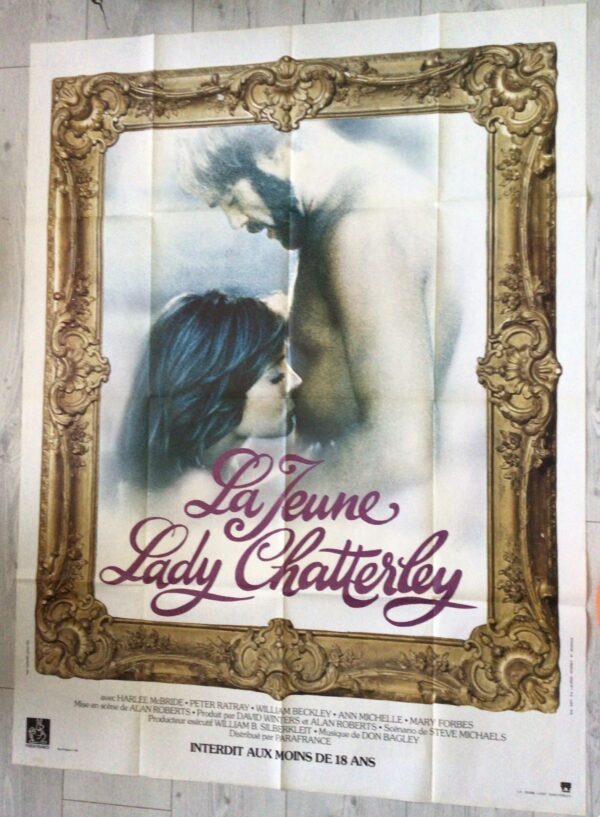 Affiche originale de cinéma La jeune Lady Chatterley