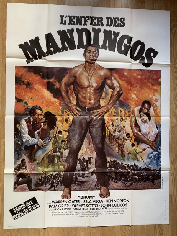 Affiche originale de cinéma L’enfer des Mandingos
