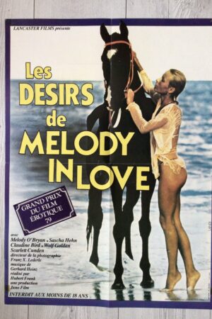 Affiche originale de cinéma Les désirs de Melody in Love