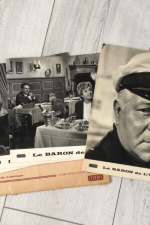 Jeu de photos d'exploitation originales de cinéma Le baron de l'écluse