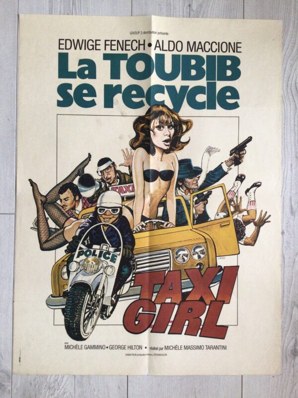 Affiche originale de cinéma La toubib se recycle