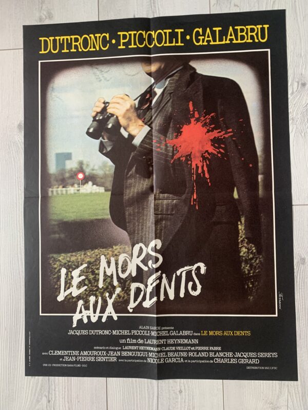 Affiche originale de cinéma Le mors aux dents