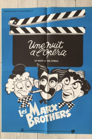 Affiche originale de cinéma Marx Brothers une nuit à l’opéra