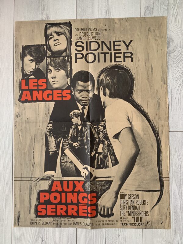 Affiche originale de cinéma Les anges aux poings serrés
