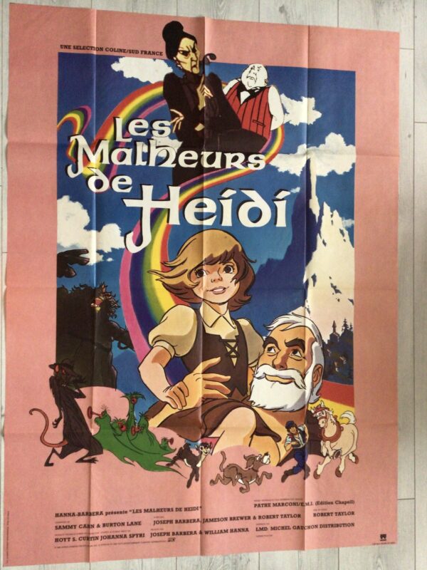 Affiche originale de cinéma Les malheurs de Heidi