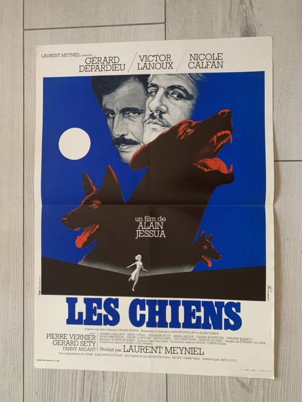 Affiche originale de cinéma Les chiens