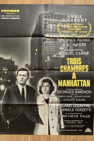 Affiche originale de cinéma Trois chambres à Manhattan