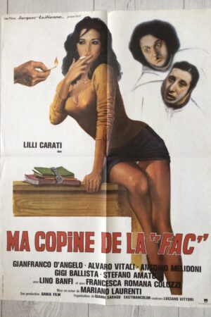 Affiche originale de cinéma Ma copine de la FAC