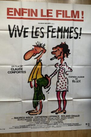 Affiche originale de cinéma Vive les femmes