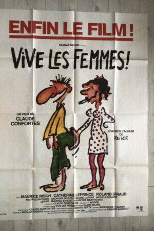 Affiche originale de cinéma Vive les femmes