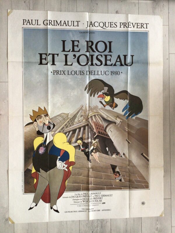 Affiche originale de cinéma Le roi et l'oiseau