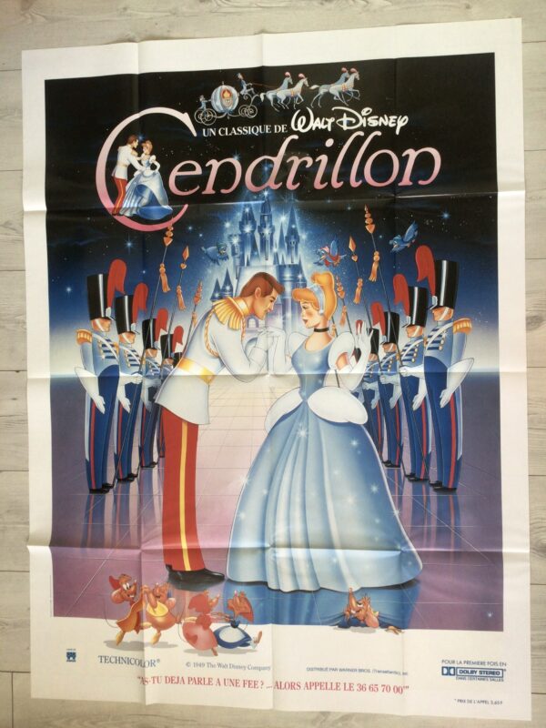 Affiche originale de cinéma Cendrillon