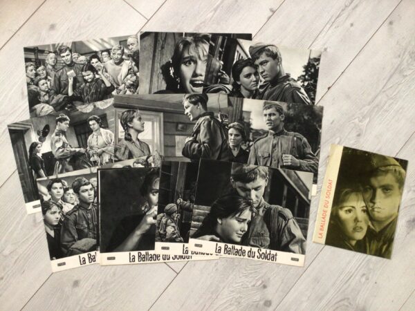 Jeu de photos d'exploitation originales de cinéma La Ballade du soldat