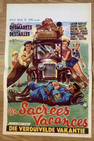 Affiche originale de cinéma Ces sacrées vacances