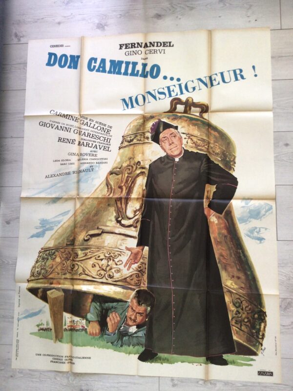Affiche originale de cinéma Don Camillo Monseigneur