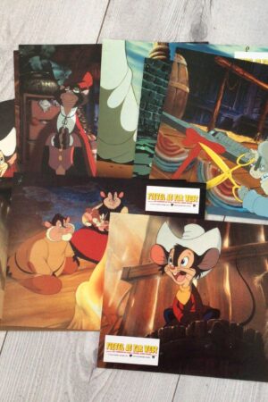 Jeu de photos d'exploitation originales de cinéma Fievel au far west