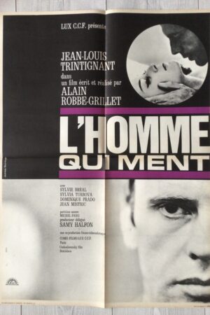 Affiche originale de cinéma L’homme qui ment