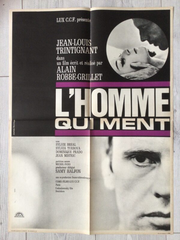 Affiche originale de cinéma L’homme qui ment