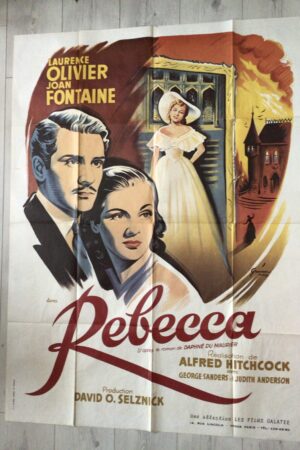 Affiche originale de cinéma Rebecca