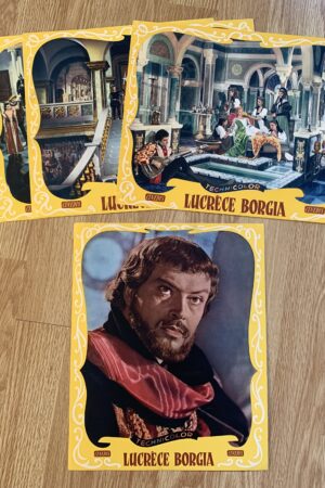 Jeu de photos d'exploitation originales de cinéma Lucrèce Borgia