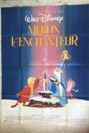 Affiche originale de cinéma Merlin l’enchanteur
