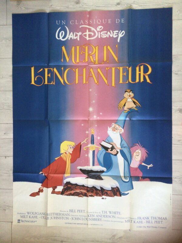 Affiche originale de cinéma Merlin l’enchanteur