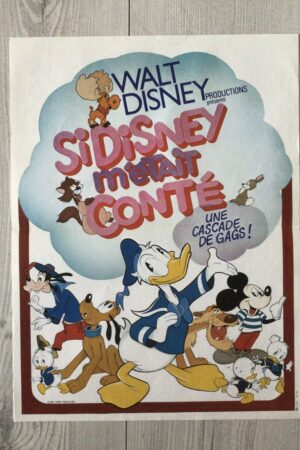 Affiche originale de cinéma Si Disney m'étais conté