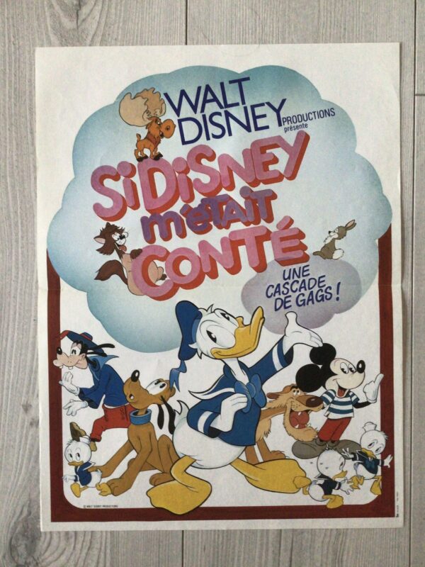 Affiche originale de cinéma Si Disney m'étais conté