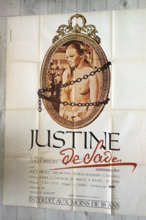 Affiche originale de cinéma Justine de Sade