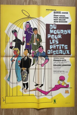 Affiche originale de cinéma Du mouron pour les petits oiseaux