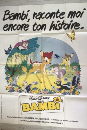 Affiche originale de cinéma Bambi